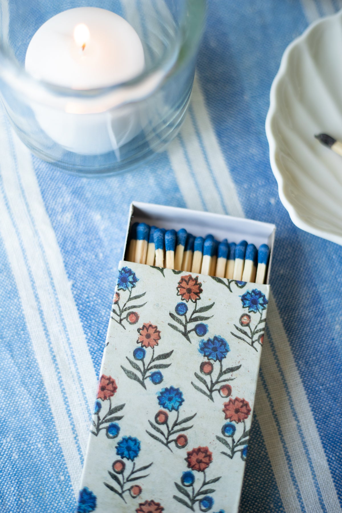 Matches - Red, White, and Blue Block Print - Box of 50