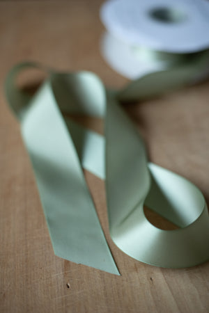 Double-Faced Satin Ribbon - 1 1/2" x 50 yds - Frosted Sage