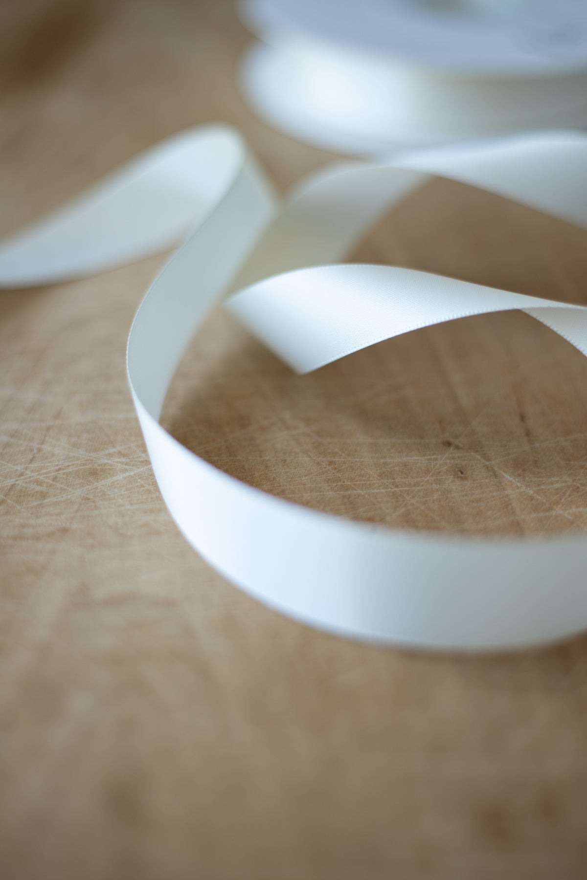 Double-Faced Satin Ribbon - 7/8" x 50 yds - Buttermilk