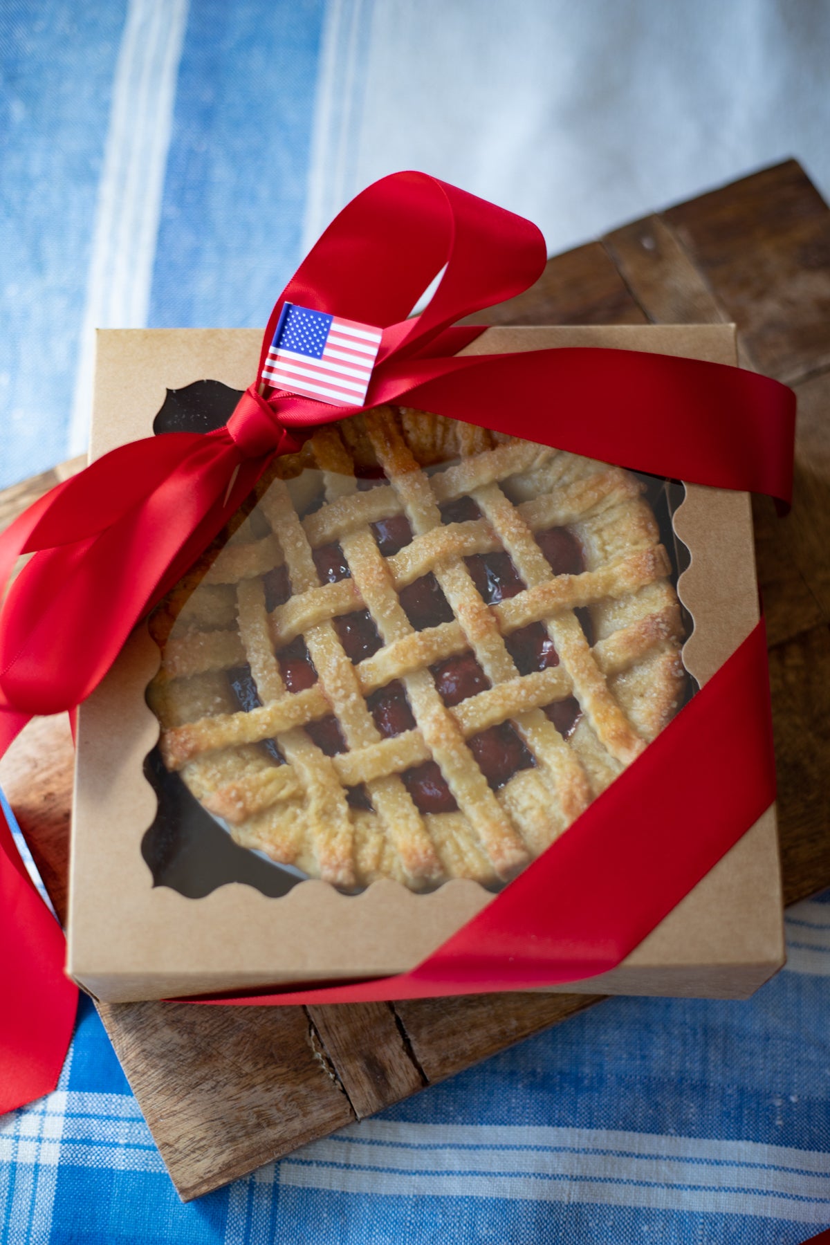 Small Kraft Pie Box with Window - Set of 3
