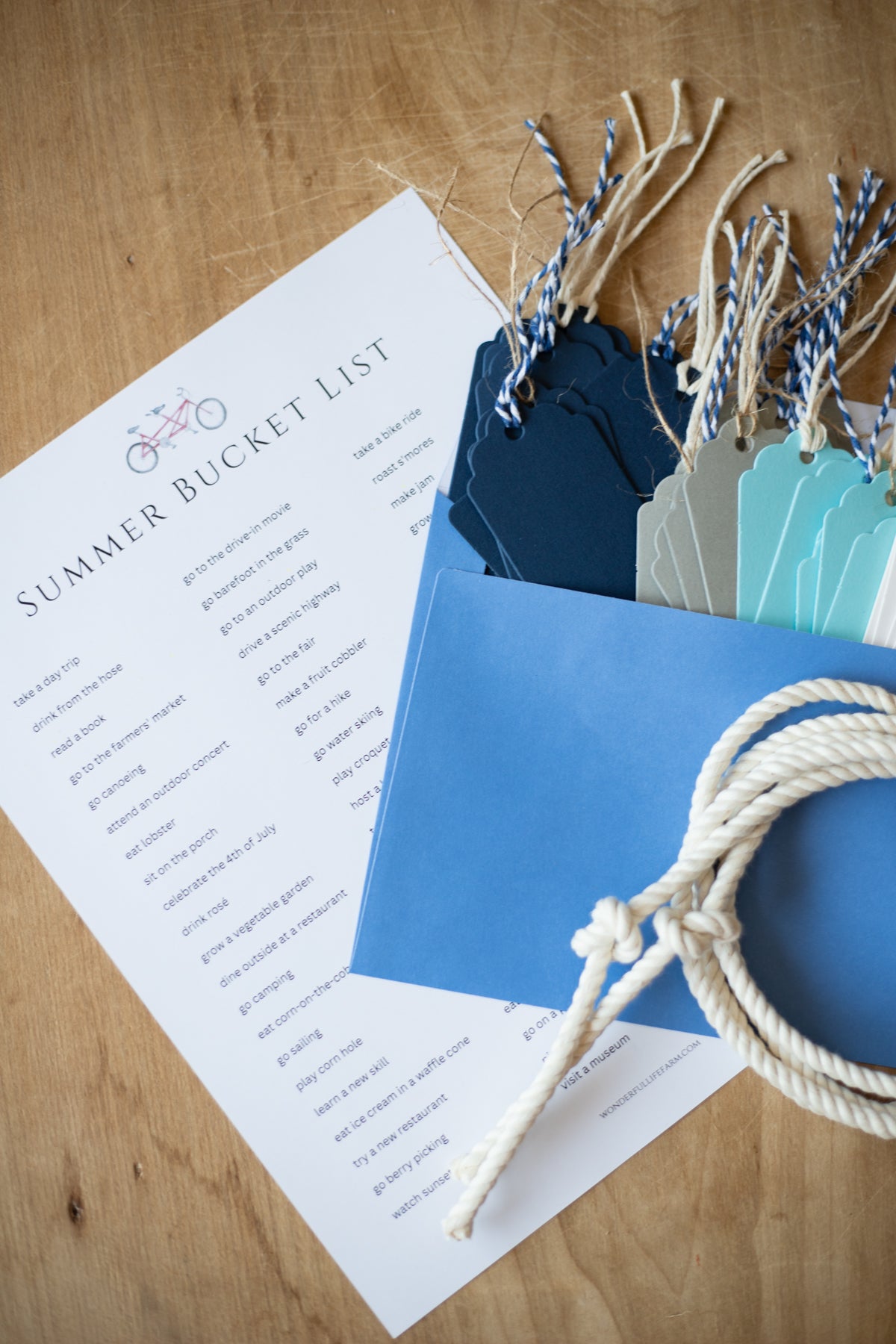 Summer Bucket List Kit for Adults