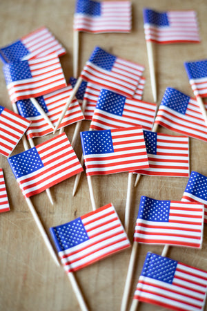 Celebration Picks - U.S. Flag - Pack of 20