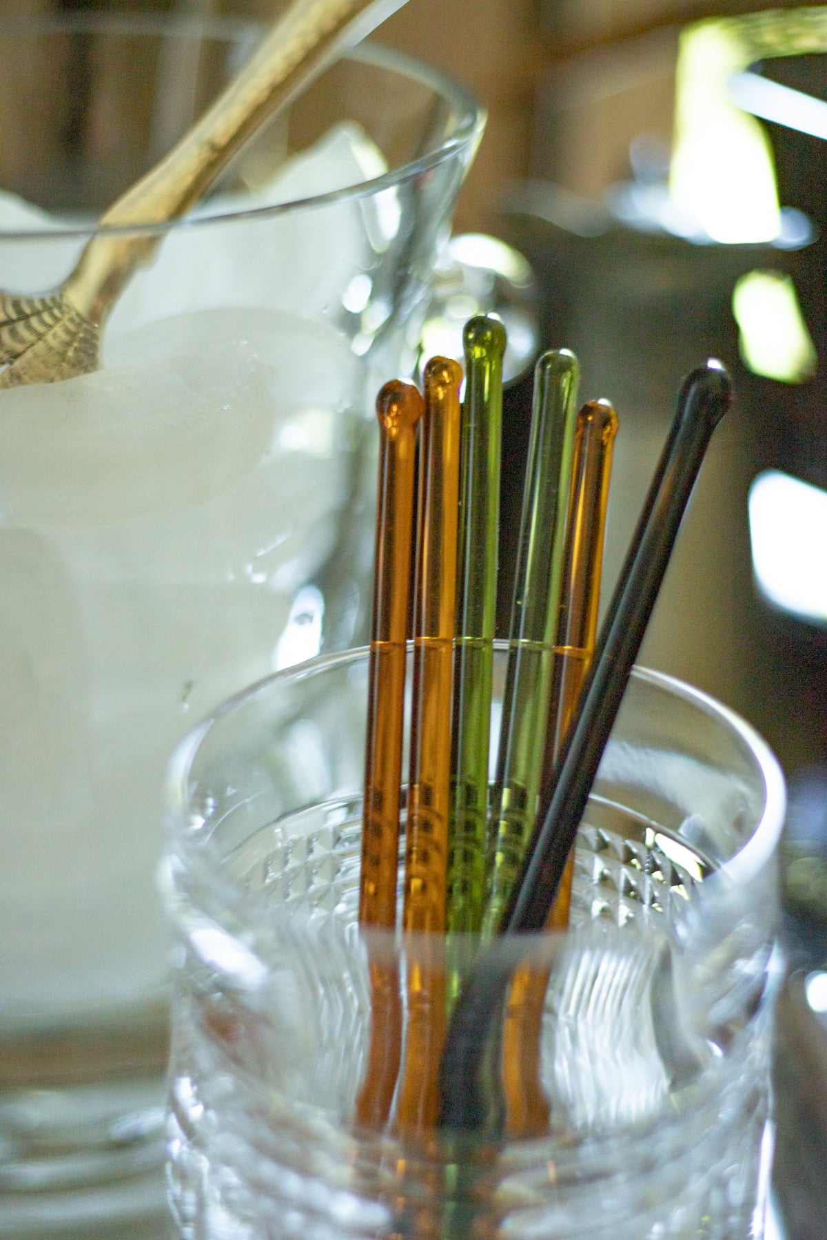 Vintage Glass Cocktail Stir Sticks - Autumn Colors - Set of 6 - Wonderful  Life Farm