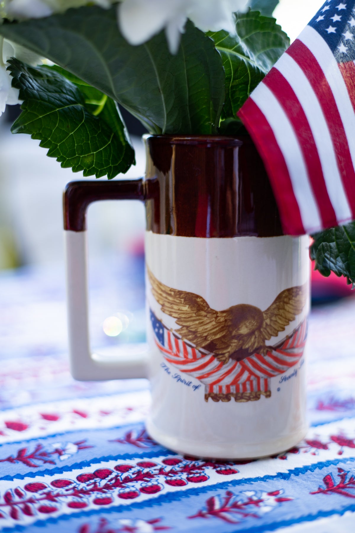 Vintage Patriotic Tankard