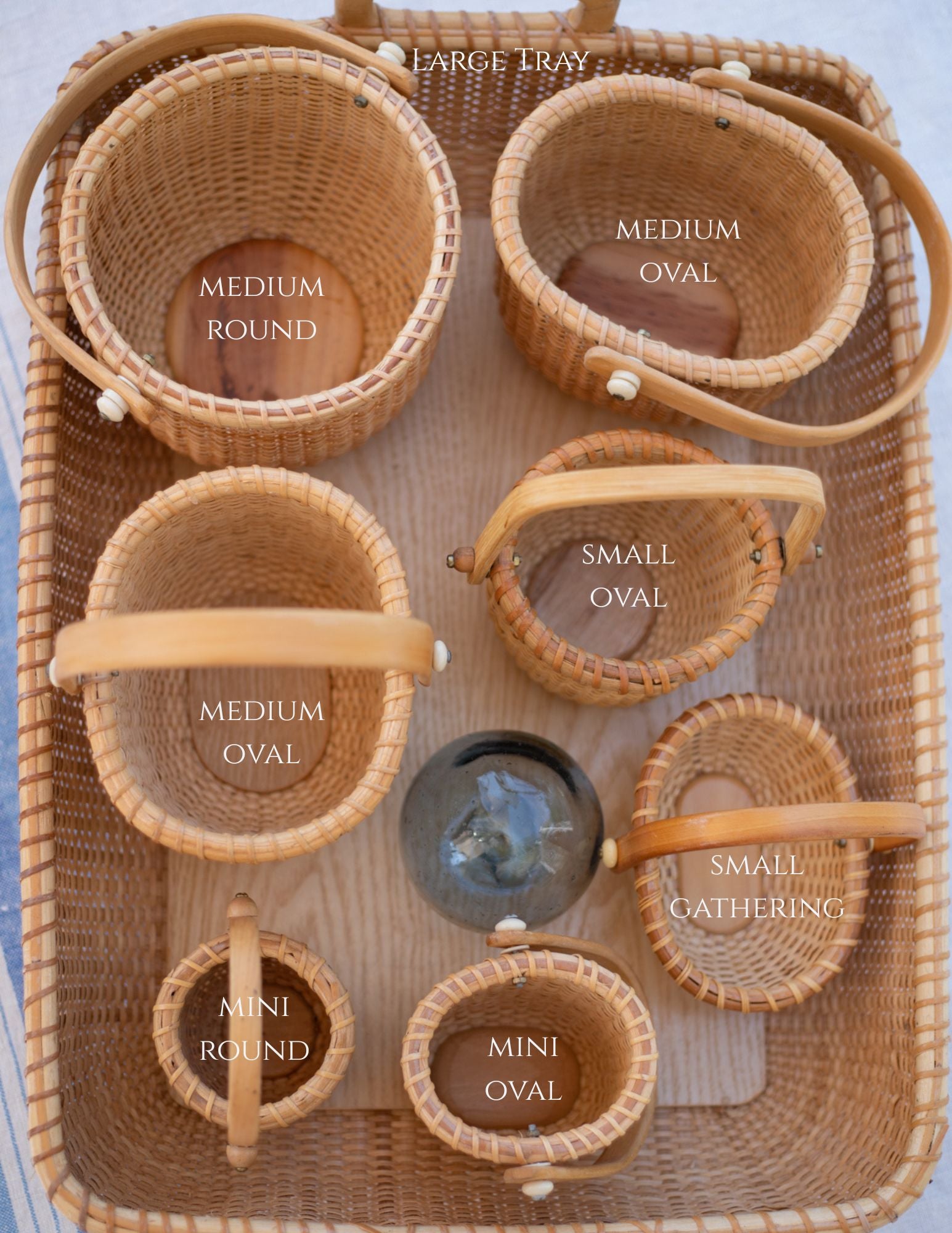 Vintage Nantucket-Style Basket - Choose Your Piece