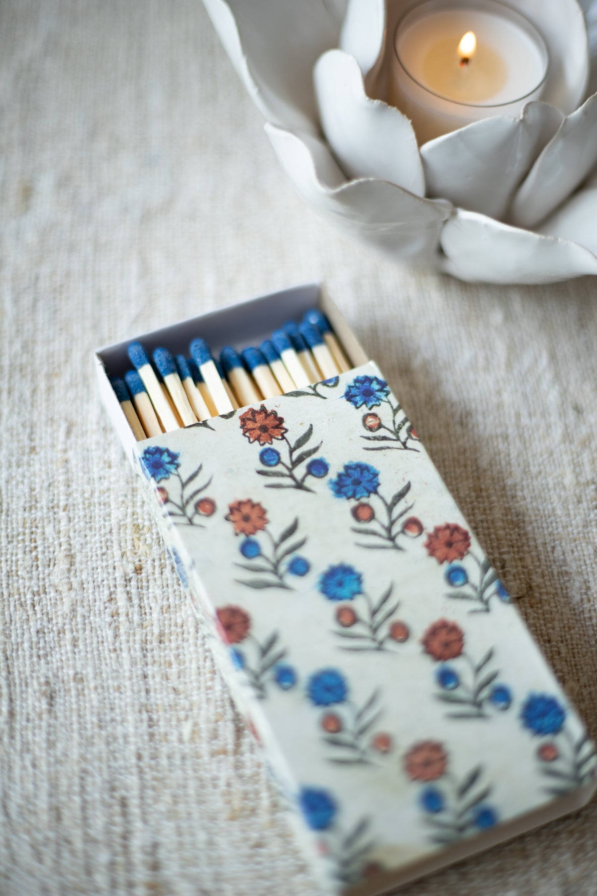 Matches - Red, White, and Blue Block Print - Box of 50