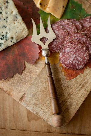 Antique Cold Cut Fork for Charcuterie