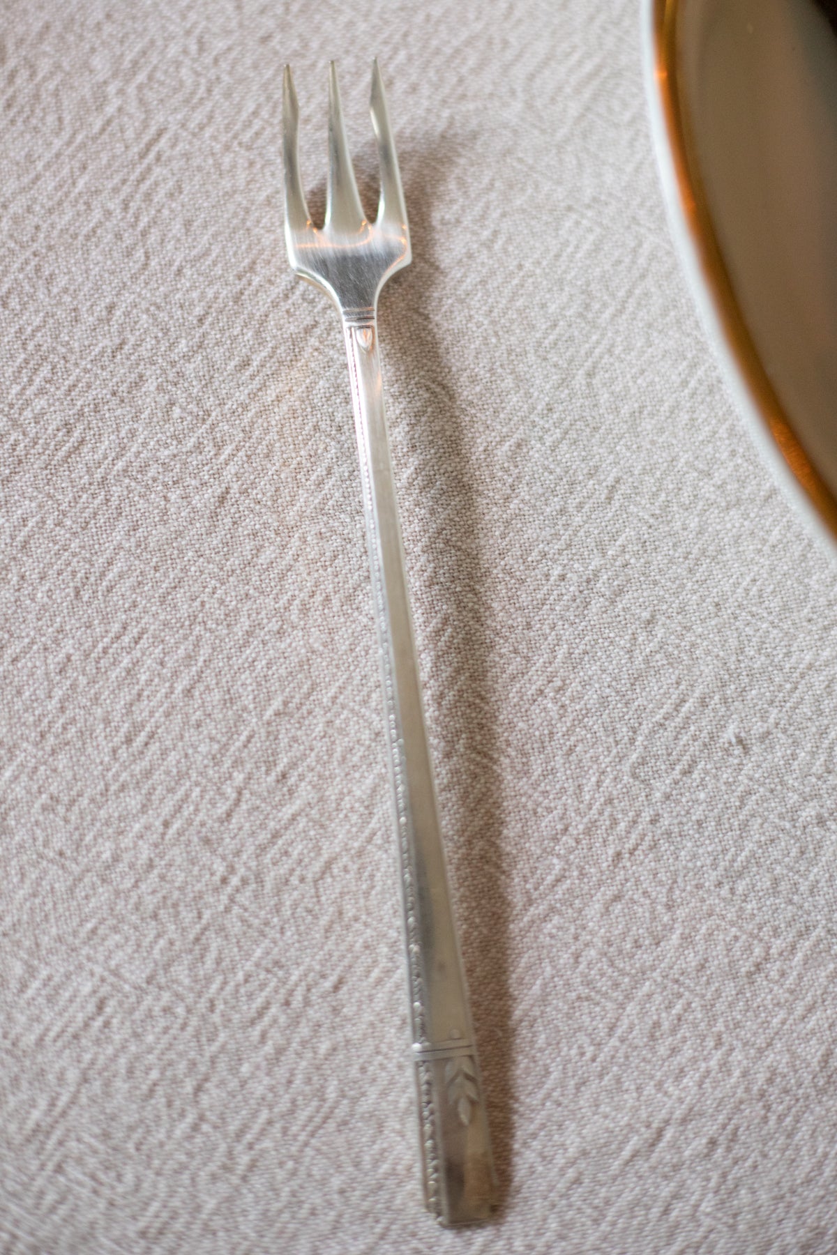 Antique Silverplated Pickle Fork