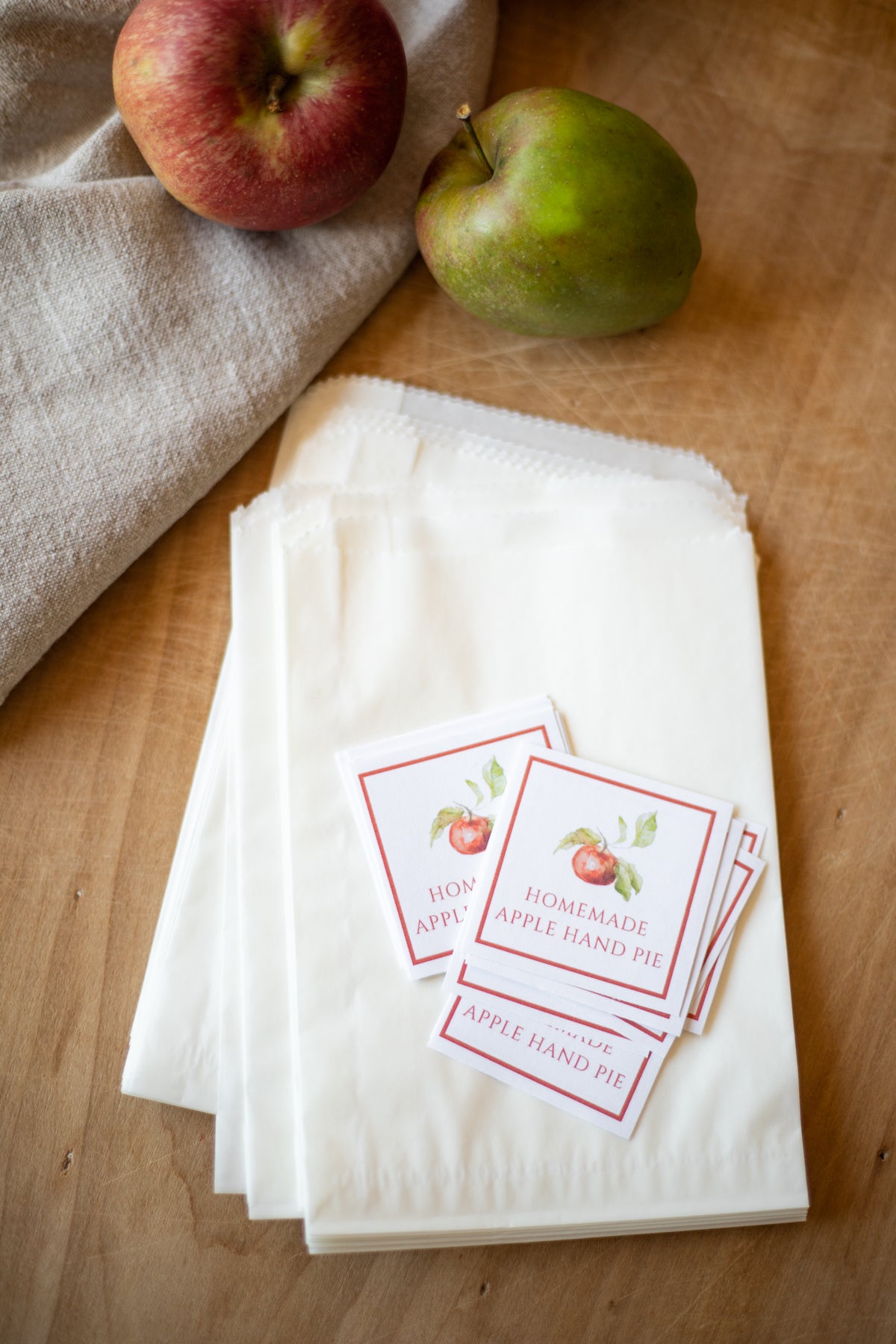 Apple Hand Pie Bags and Labels Refill