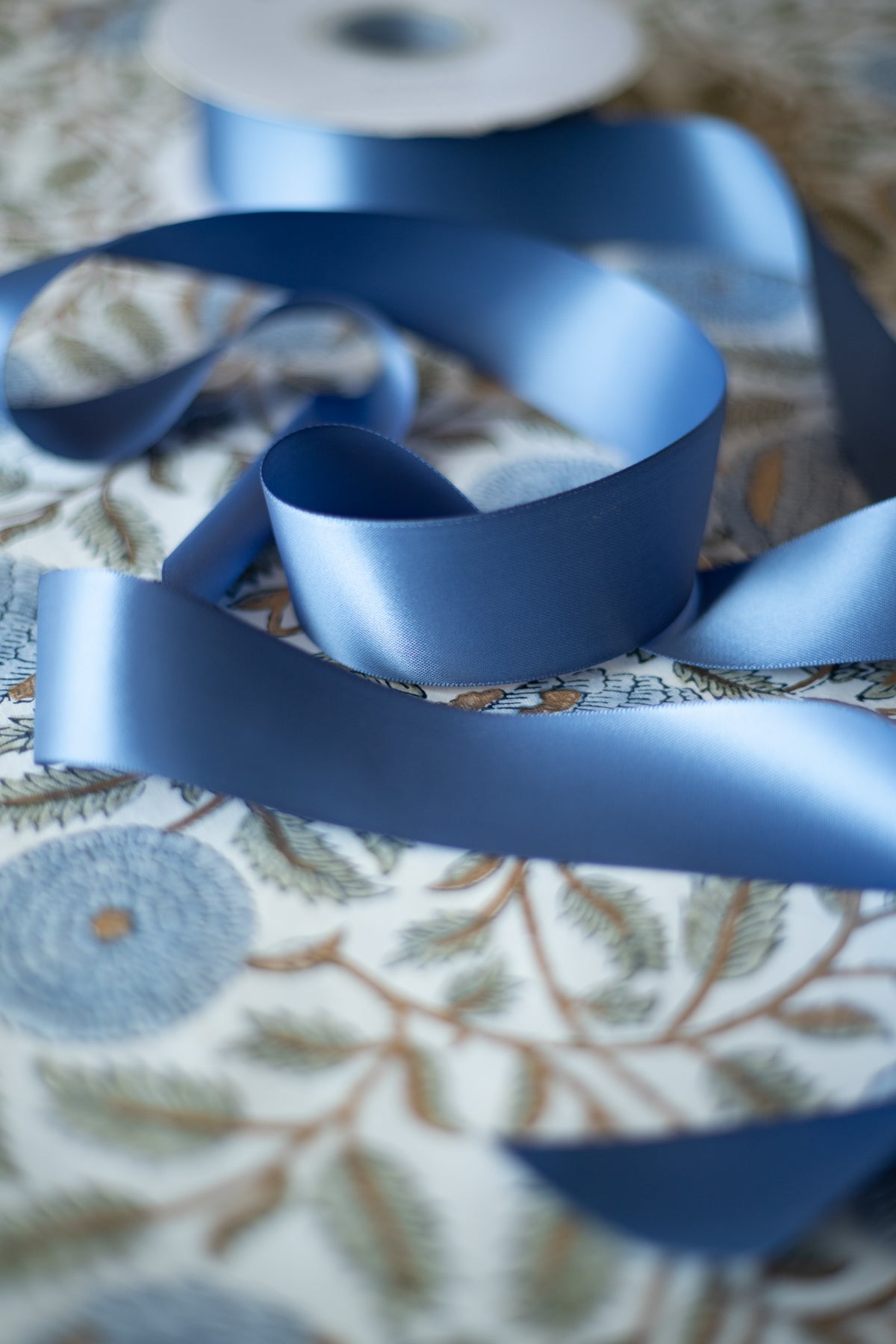 Double-Faced Satin Ribbon - 1 1/2" x 50 yds - Blueberry