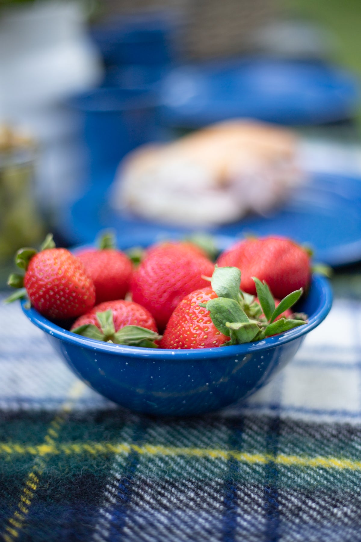 Blue Enamelware - Bowl - (6")