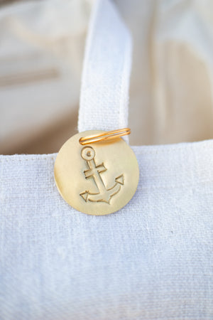 Brass Anchor Keychain/Tag