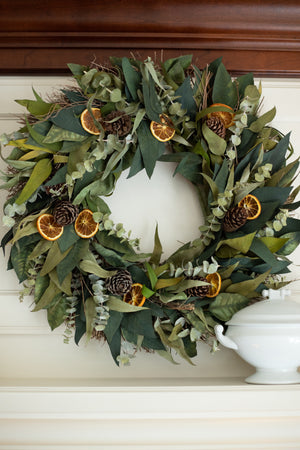 Citrus & Eucalyptus Wreath - 18"