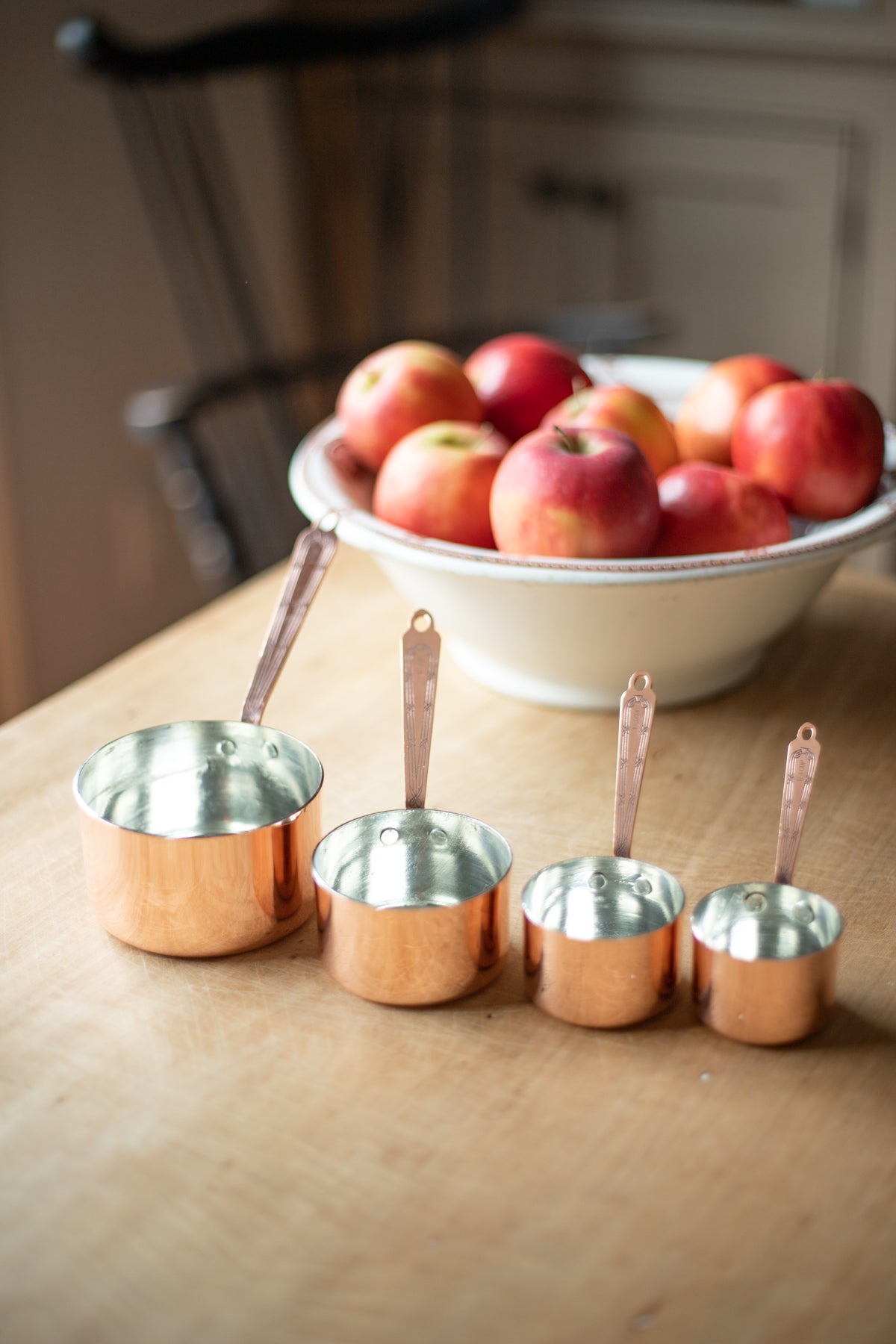 Copper Measuring Cup Set