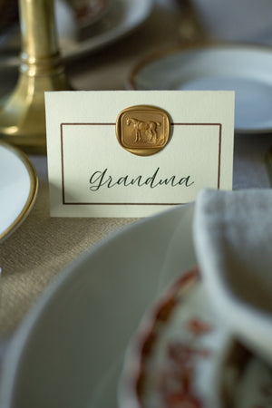 Equestrian Place Cards - Set of 8 - Choose Color