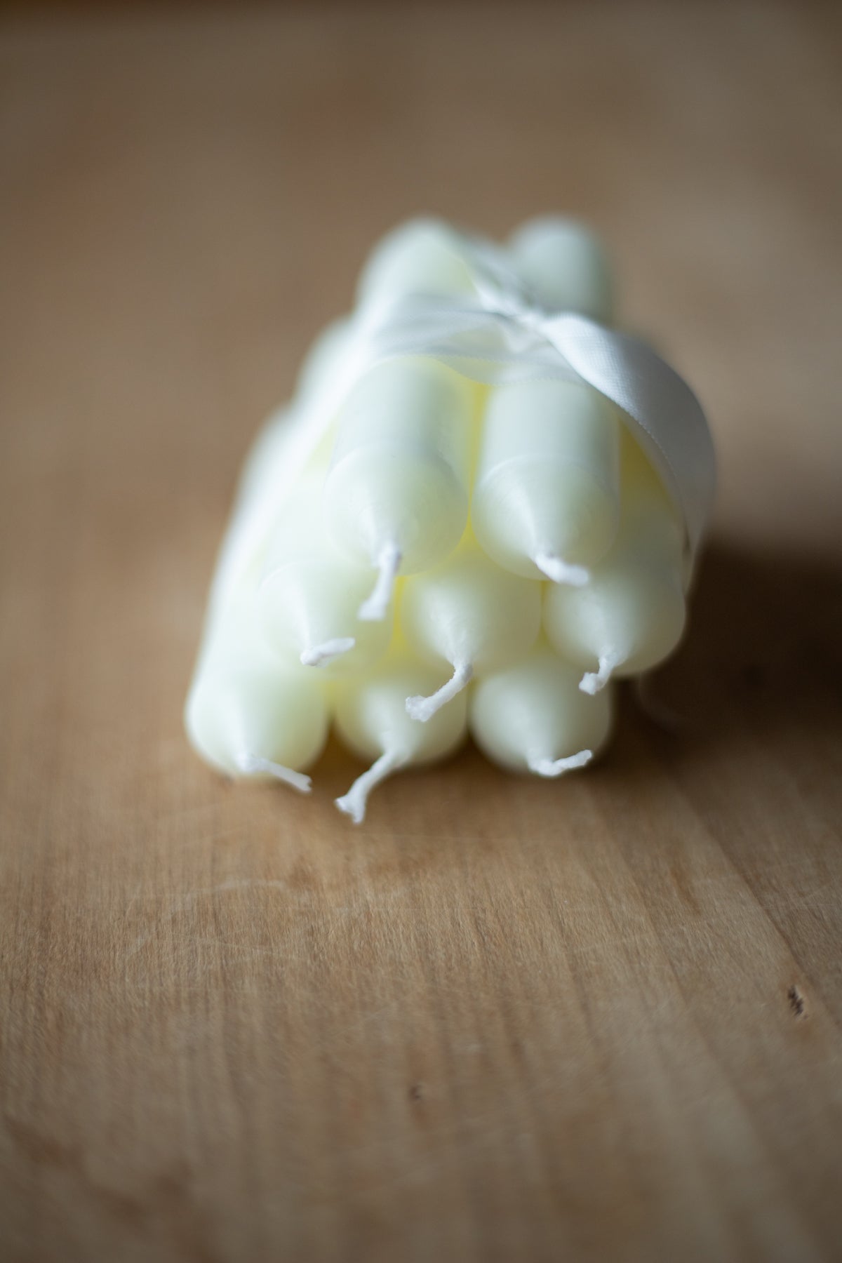 European Short Taper Candles - Ivory - Bundle of 8