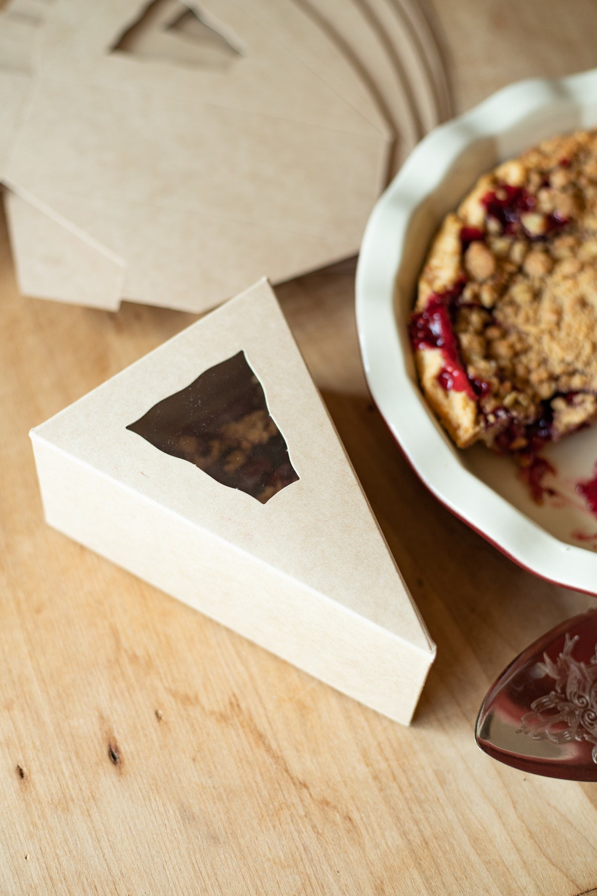 Individual Pie Slice Boxes - Set of 8