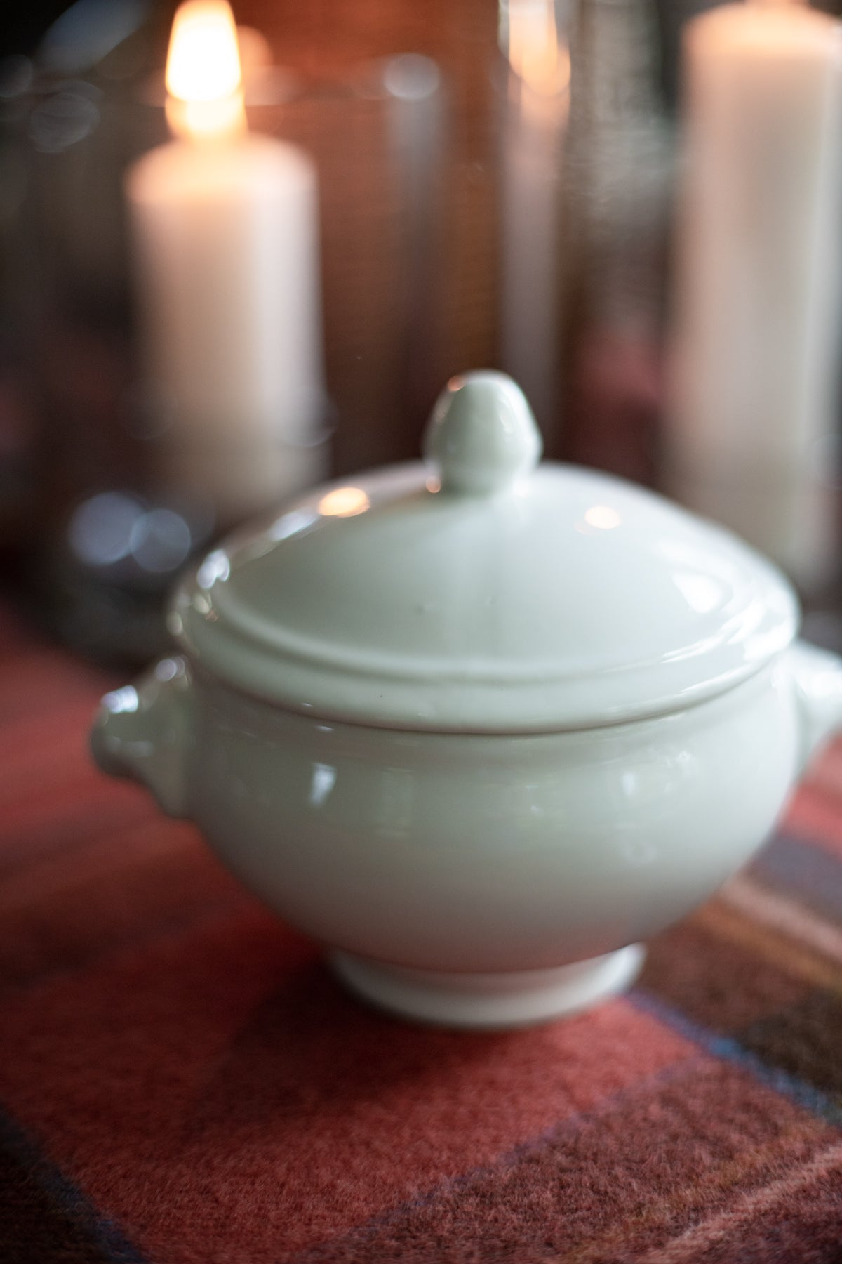 Lion Head Soup Bowl with Lid