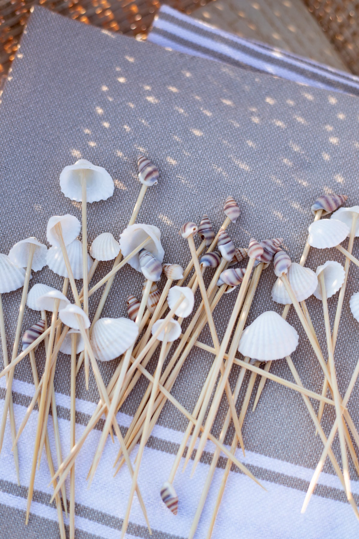 Shell Cocktail Picks - Set of 50