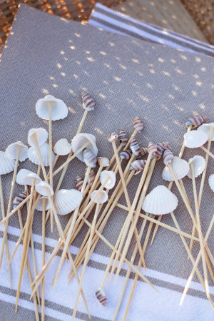 Shell Cocktail Picks - Set of 50