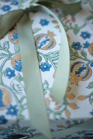 Double-Faced Satin Ribbon - 7/8" x 50 yds - Frosted Sage