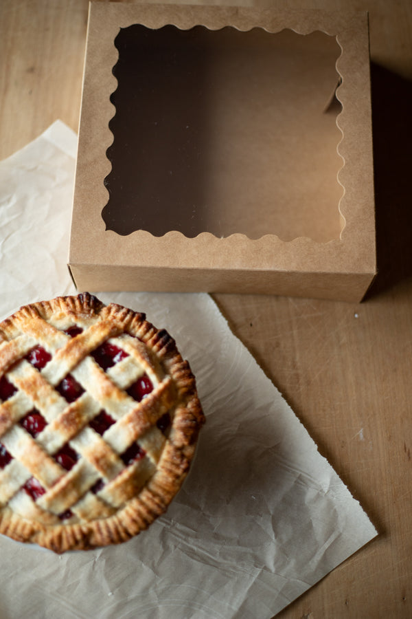 Pie Window Small Kraft Pie Box with Window - Set of 3 - Wonderful Life Farm
