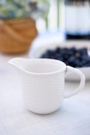 Vintage Nantucket Basket Weave Creamer/Small Pitcher