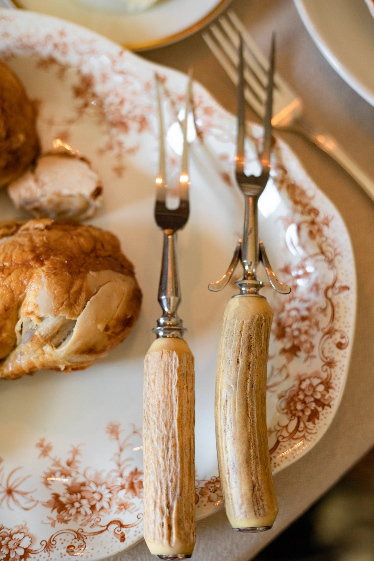 Vintage Antler-Handled Meat Fork - Choose Your Style