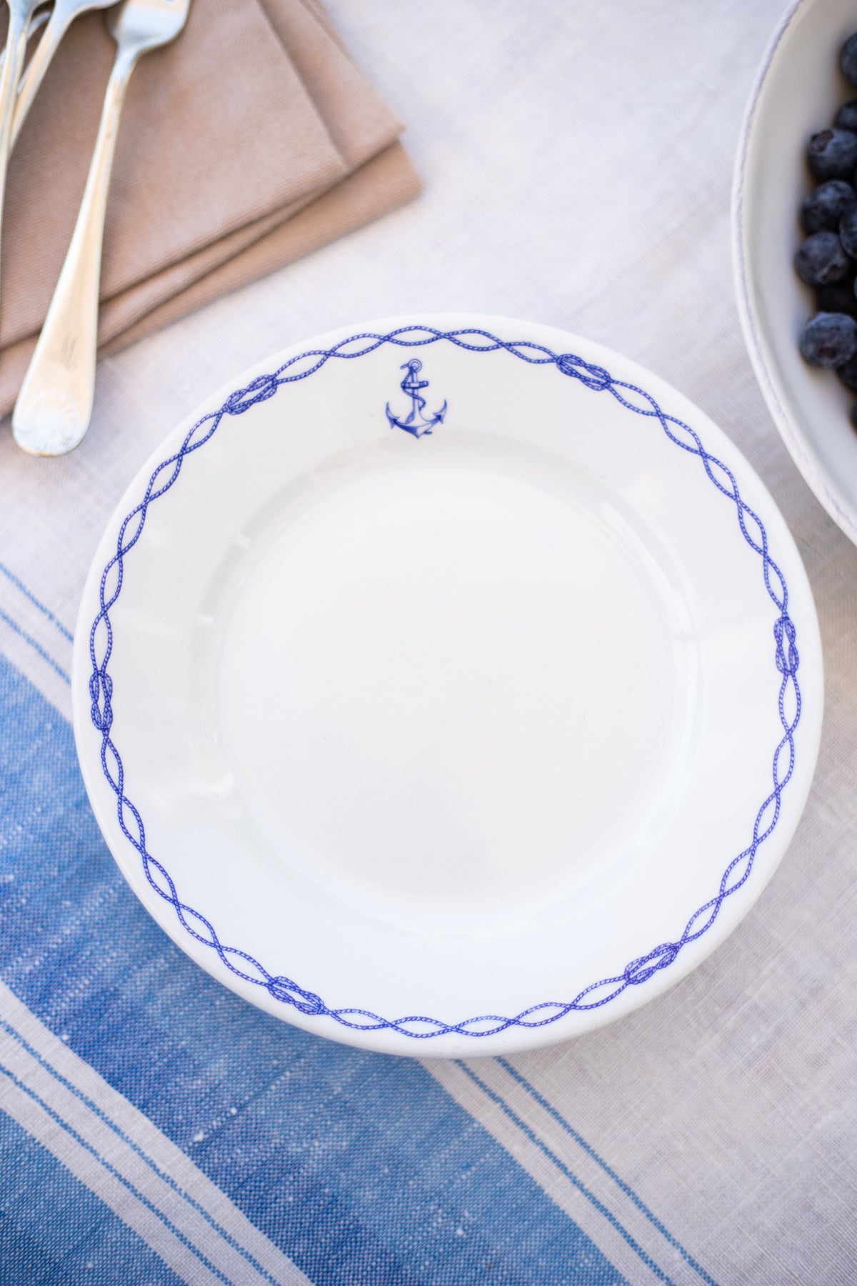 Vintage Nautical Salad/Dessert Plates - Set of 4