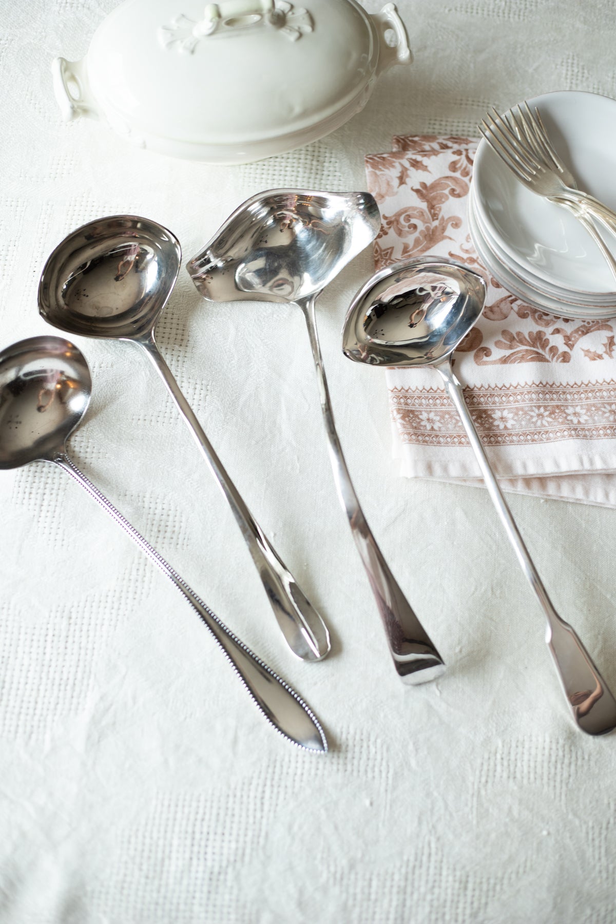 Vintage Silver Plated Punch Bowl Ladle - Choose Style