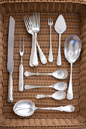 Antique Silverplated Shell Design Cutlery - Choose Your Piece