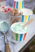 Paper Ice Cream Cups with Wooden Spoons - Set of 10