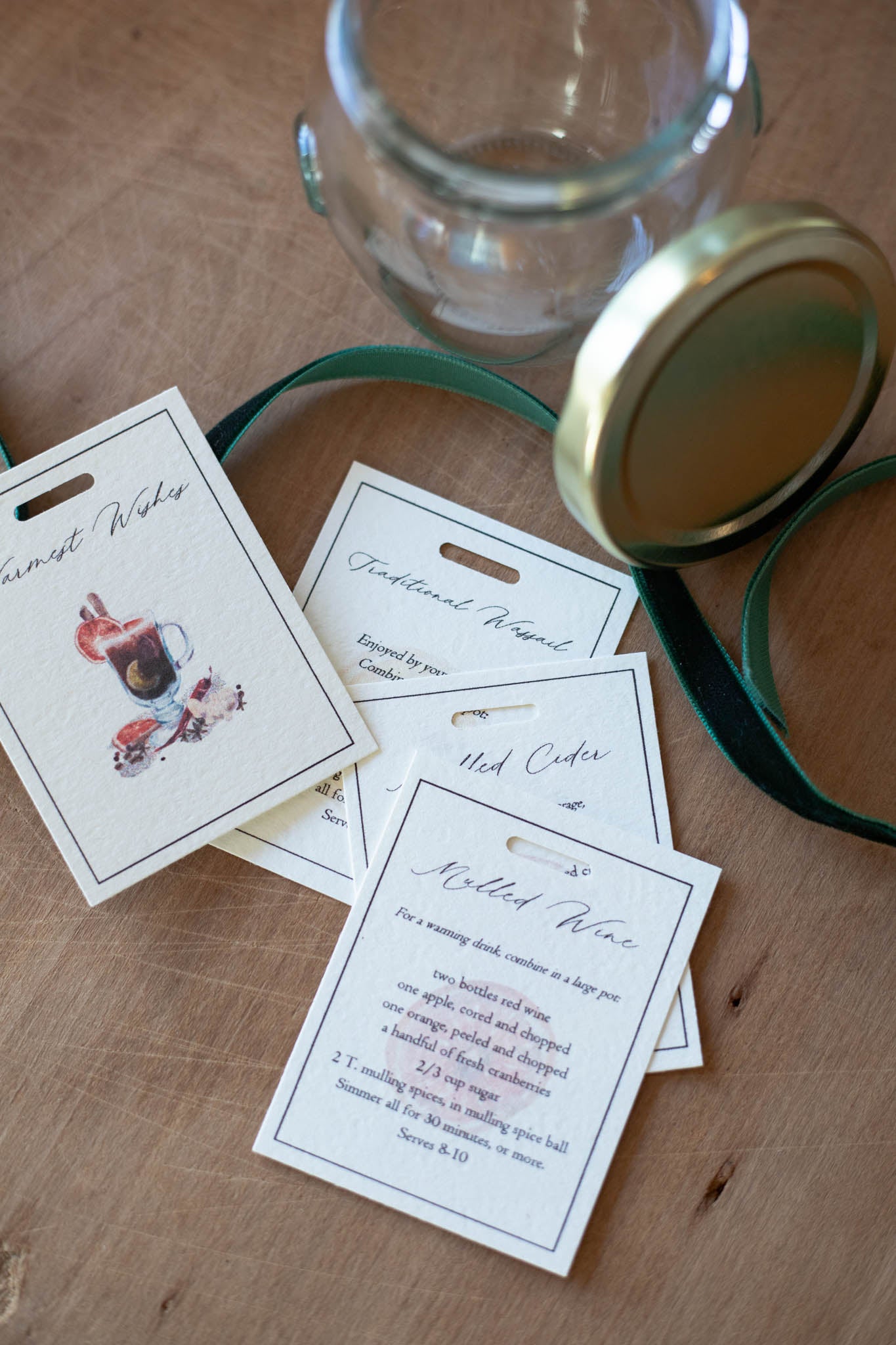 Mulling Spices Gift Packaging Set with Recipes