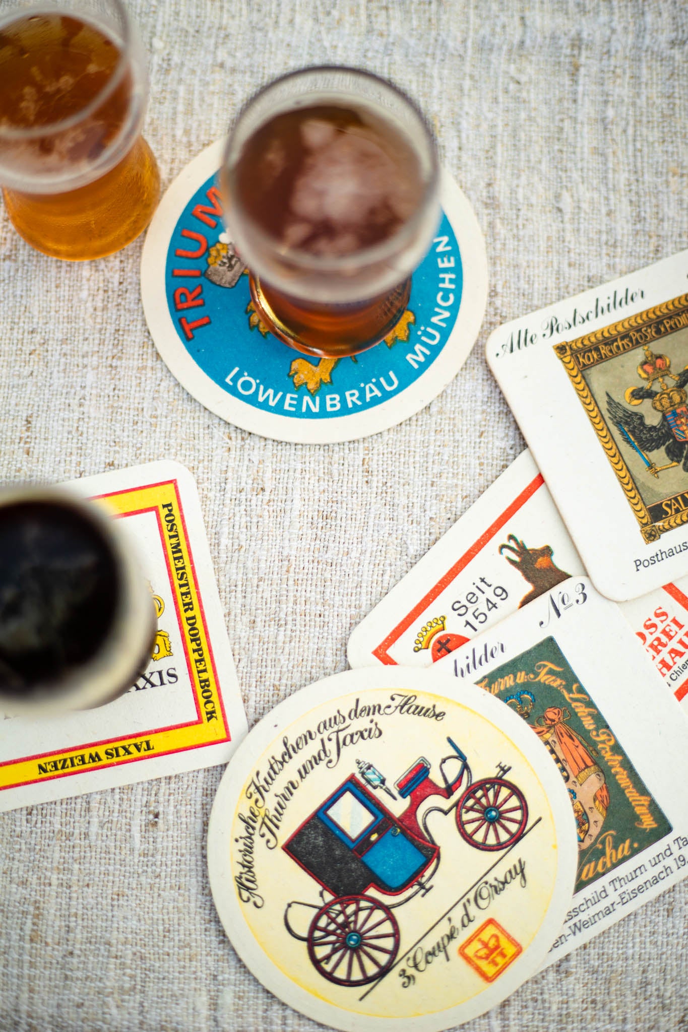 Octoberfest Vintage German Beer Coasters
