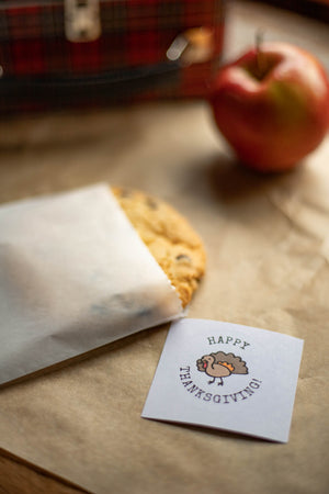 Lunch Box Treat Bags with Holiday Stickers