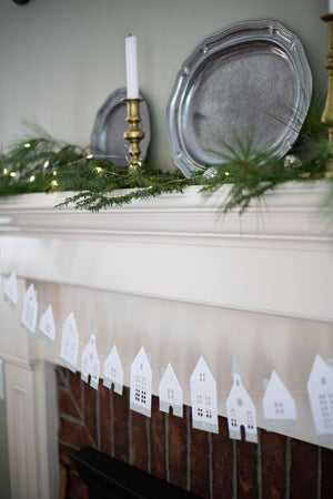 Christmas House Paper Garland