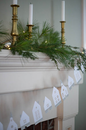 Christmas House Paper Garland
