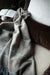 Merino Lambswool Throw - Soft Cocoa Brown and Rainwater Blue