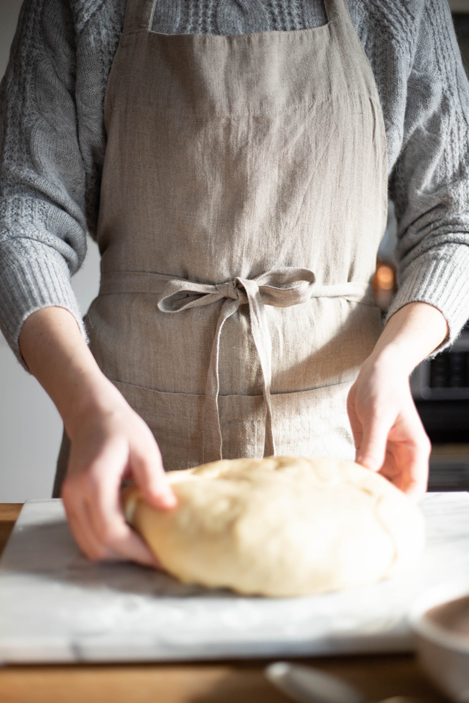 Natural Linen Chef Apron