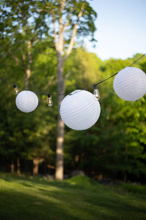 White Paper Lanterns - Set of 3
