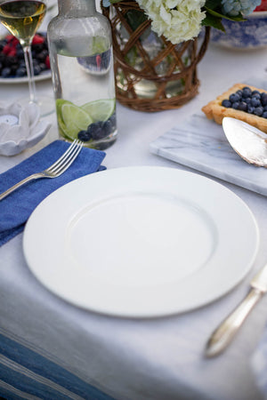 Cream Enamelware Plate