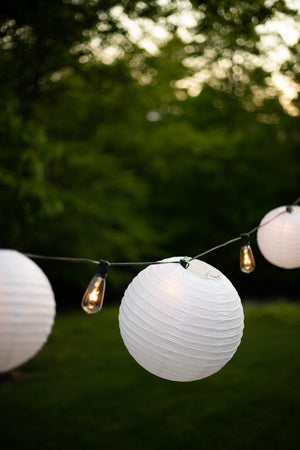 White Paper Lanterns - Set of 3