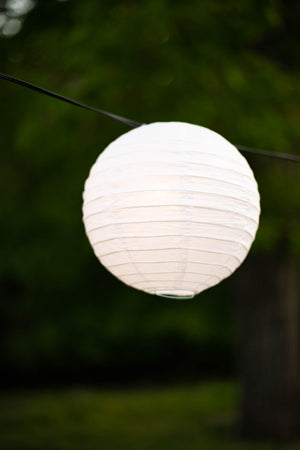 White Paper Lanterns - Set of 3