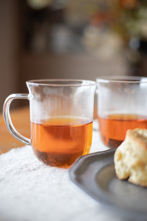 Glass Teapot and Cups Set