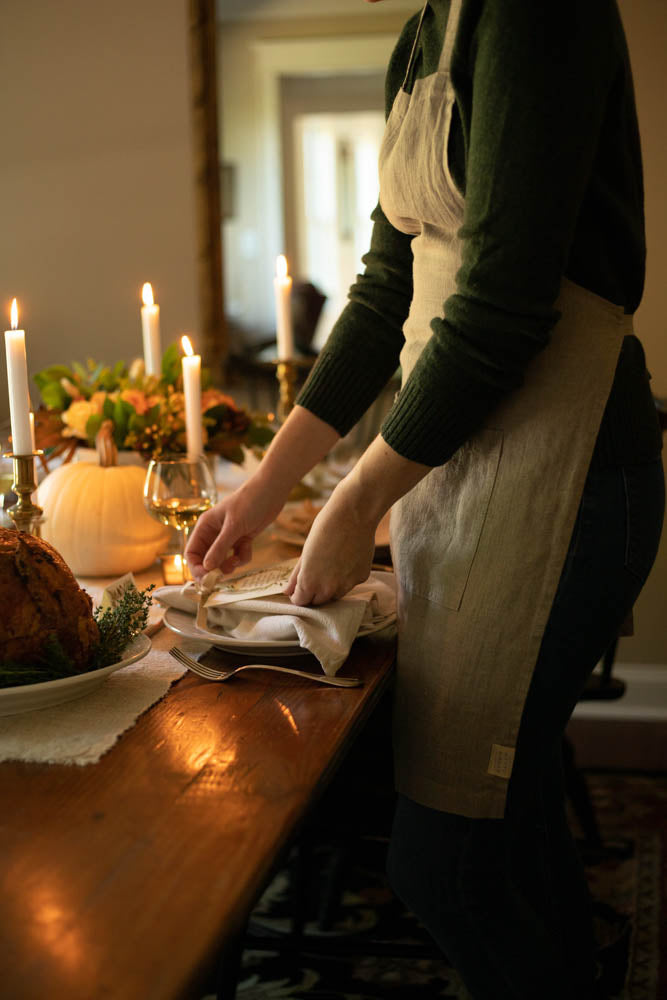 Natural Linen Daily Apron
