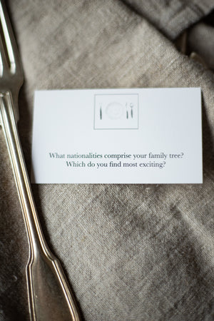 Dinner Conversation Starter Cards