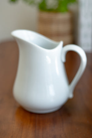 Antique White Pitchers - no. 1 - Set of 3