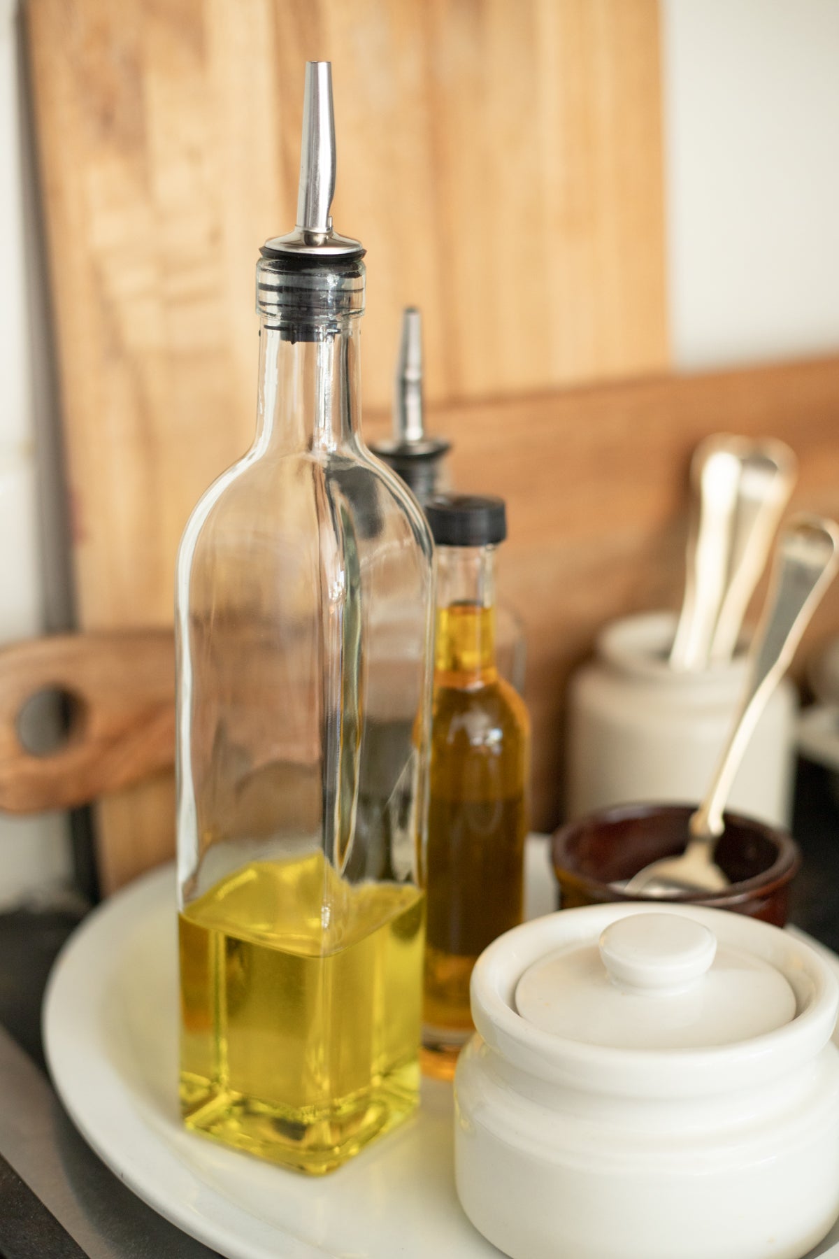 Oil or Vinegar Bottle with Pour Spout - 16 oz