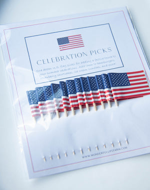 Celebration Picks - U.S. Flag